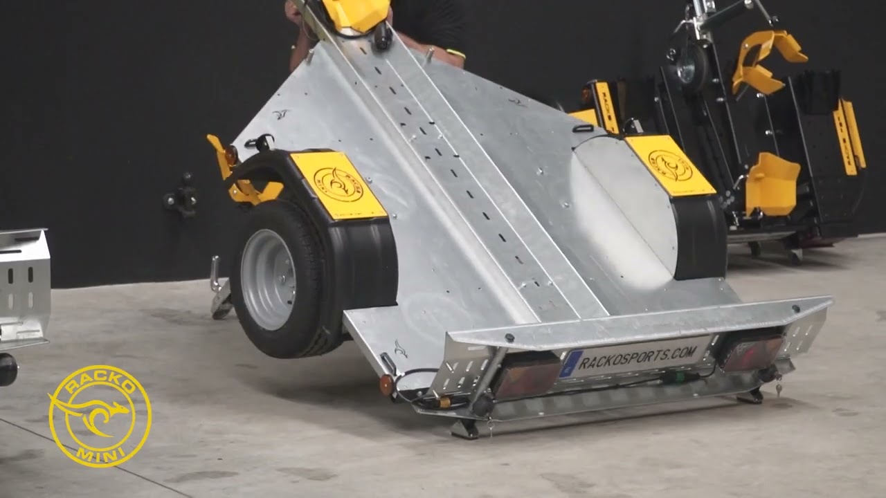 RACKO MULTIPURPOSE & FOLDABLE MOTORCYCLE TRAILERS: RACKO MINI, RACKO TRIAD, RACKO PLUS