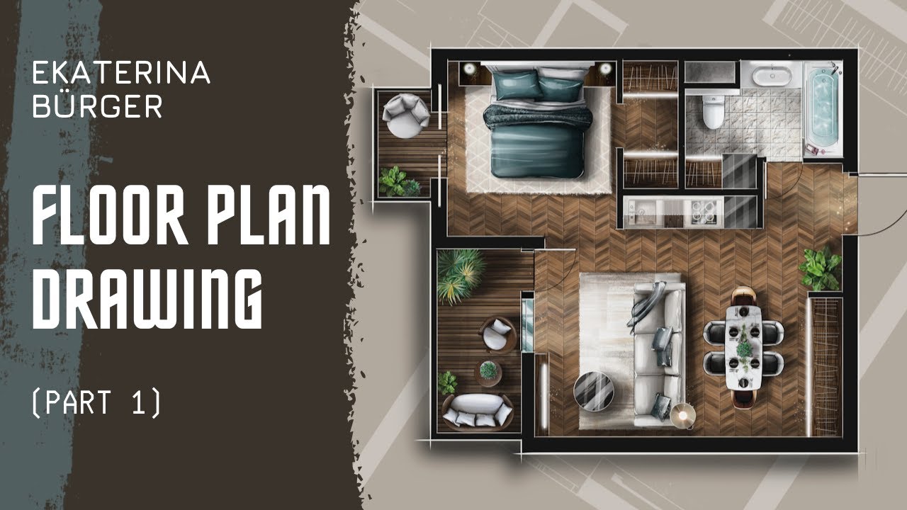HOW TO DRAW A FLOOR PLAN  in Procreate (Part 1)