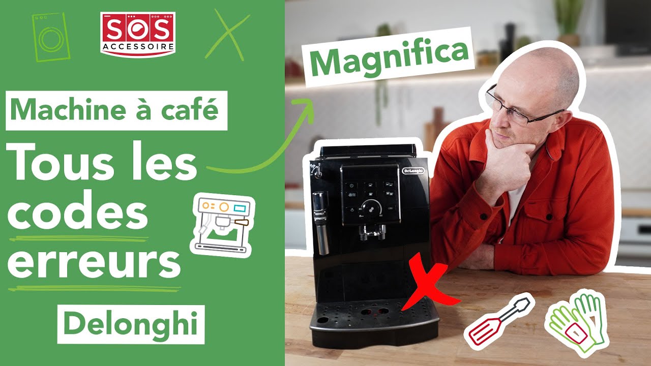🆘 Voyants sur ma machine à café Delonghi Magnifica : Tous les codes erreurs