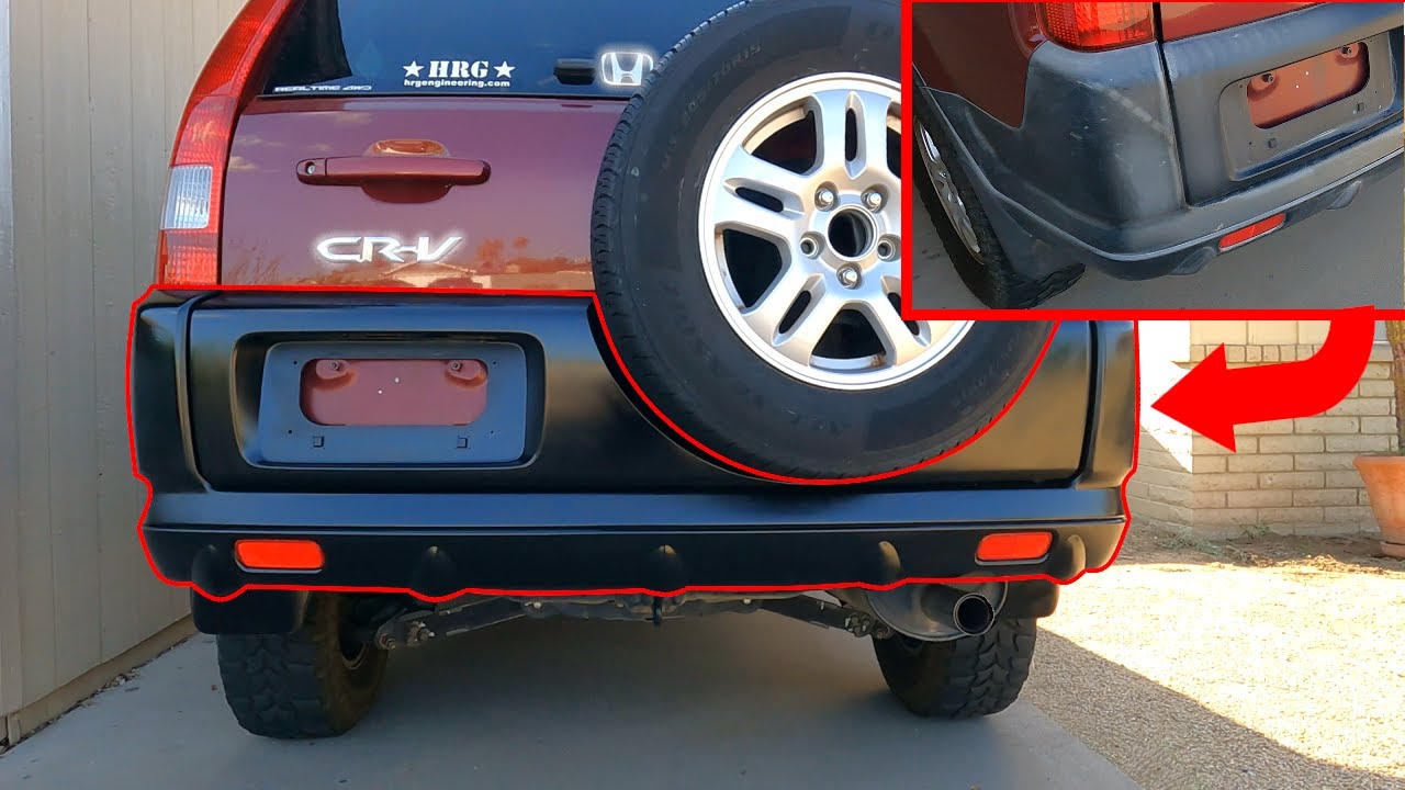 Покраска заднего бампера CRV | Внедорожная сборка (Honda Crv 2-го поколения, 2003 г.)
