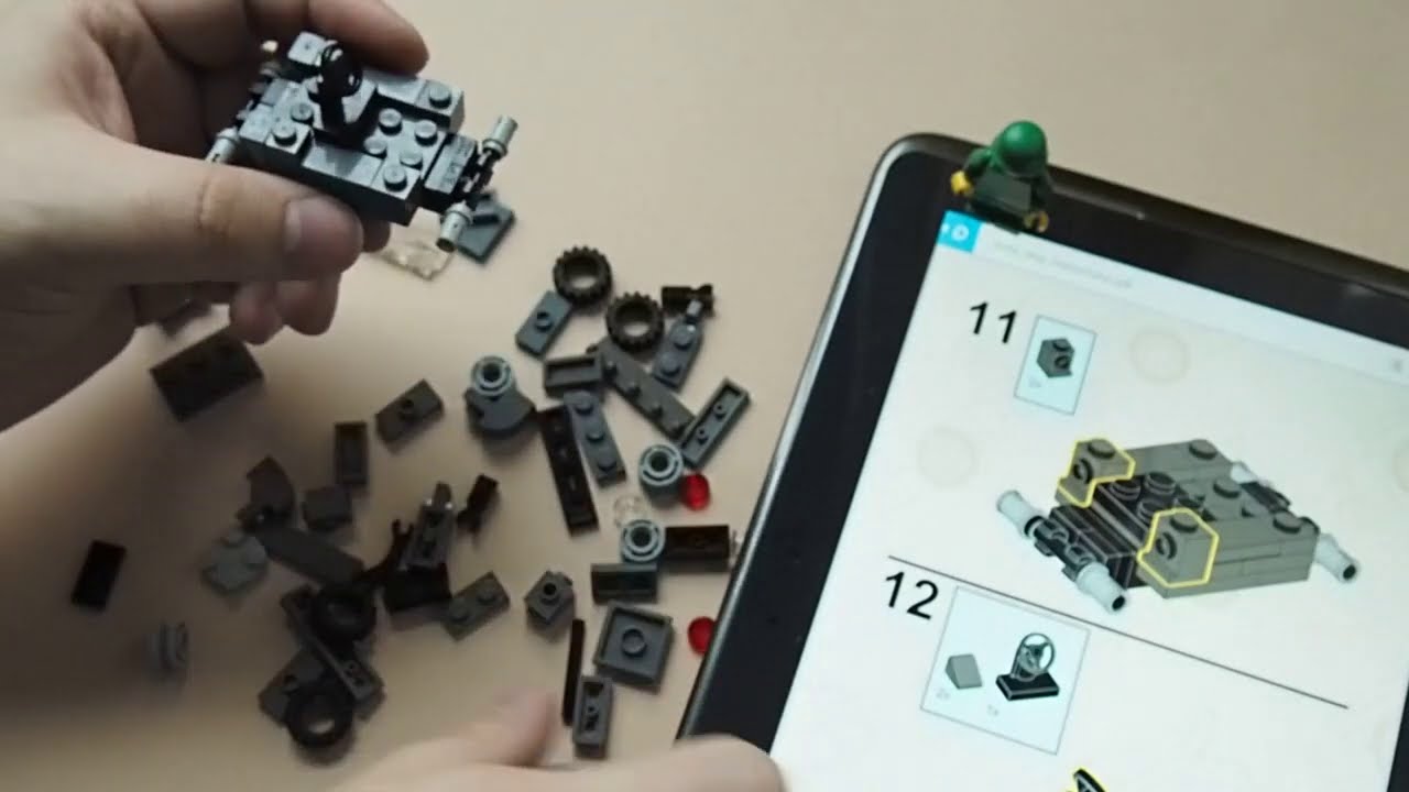 Lego MOC Old Army Jeep, PDF building instructions