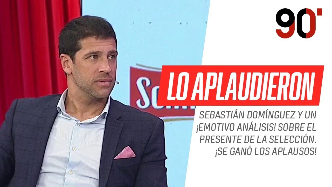 ¡Se ganó los aplausos! Sebastián #Domínguez ¡se emocionó! analizando a la Selección #Argentina