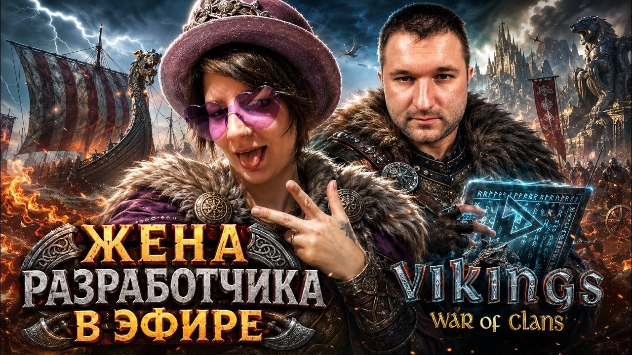 🔴Жена разработчика в эфире | Битва за свет #sintizzzator  #vikingswarofclans #vikings