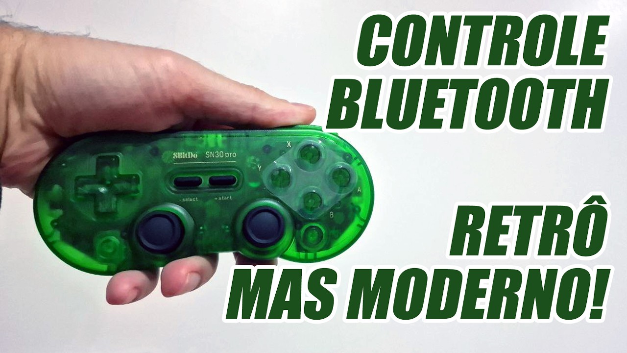 Review cru: Controle 8BitDo SN30 Pro Bluetooth - Compatível com TUDO!