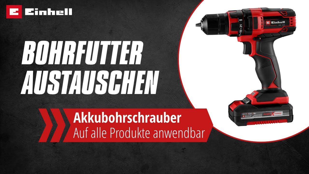 Austausch des Bohrfutters eines Akkubohrschraubers | Einhell Service