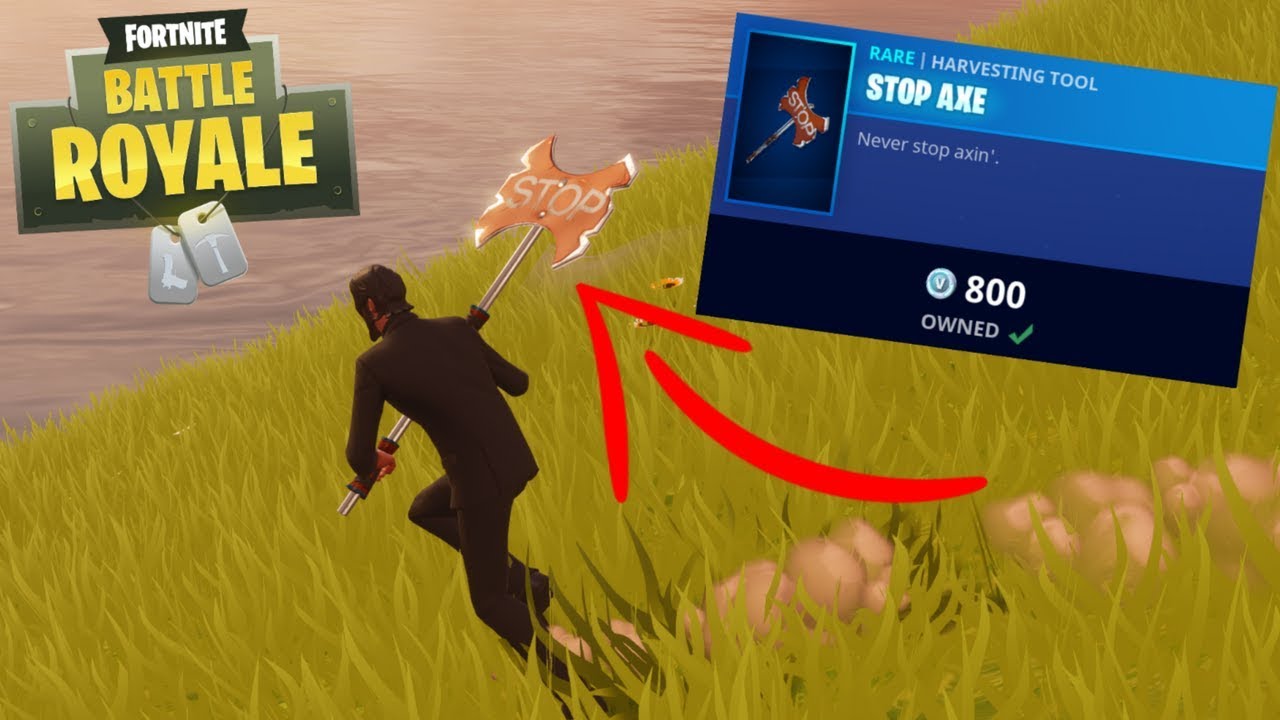 STOP AXE GAMEPLAY (Fortnite Battle Royale)