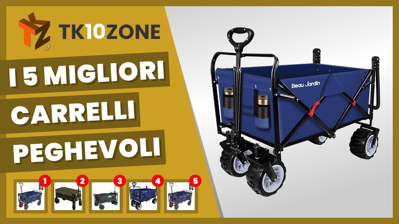 I 5 migliori carrelli pieghevoli ideali per spiaggia, giardino, campeggio