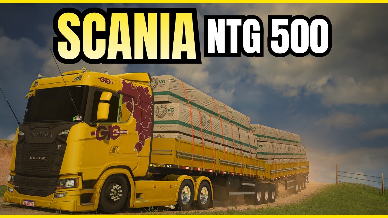 SCANIA NTG 500: Puxe de Carga Seca no Servidor do Gaiteiro | Simulação Realista | ETS2 | 1.58