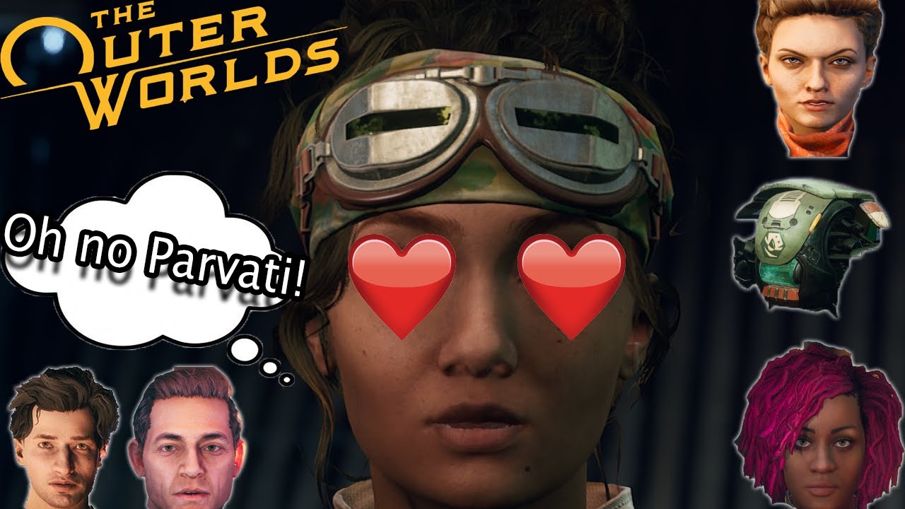 The Outer Worlds - Parvati's Romance Dilemma - All Companion Reactions
