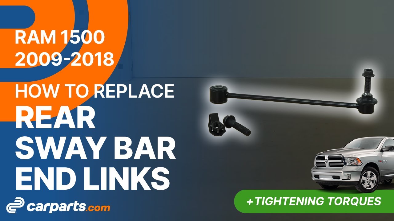 How to replace the Rear Sway Bar End Links 2009-2018 Dodge RAM 1500 🚗