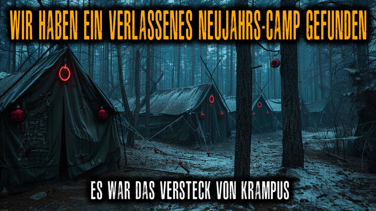 Wir fanden ein verlassenes „Neujahrs-Camp“ im Wald — es war das VERSTECK VON KRAMPUS.