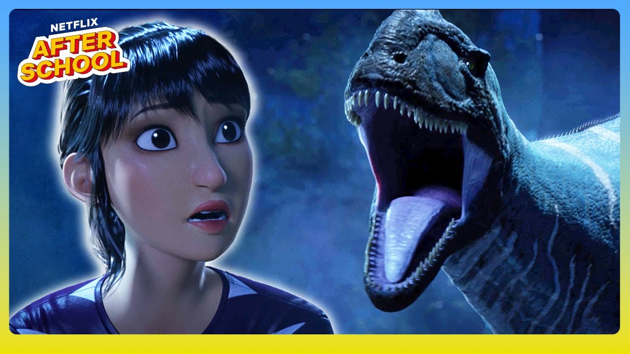 Suchomimus VS Majungasaurus Showdown! | Jurassic World: Chaos Theory | Netflix Family