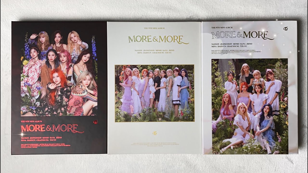 a very late unboxing of twice more & more albums