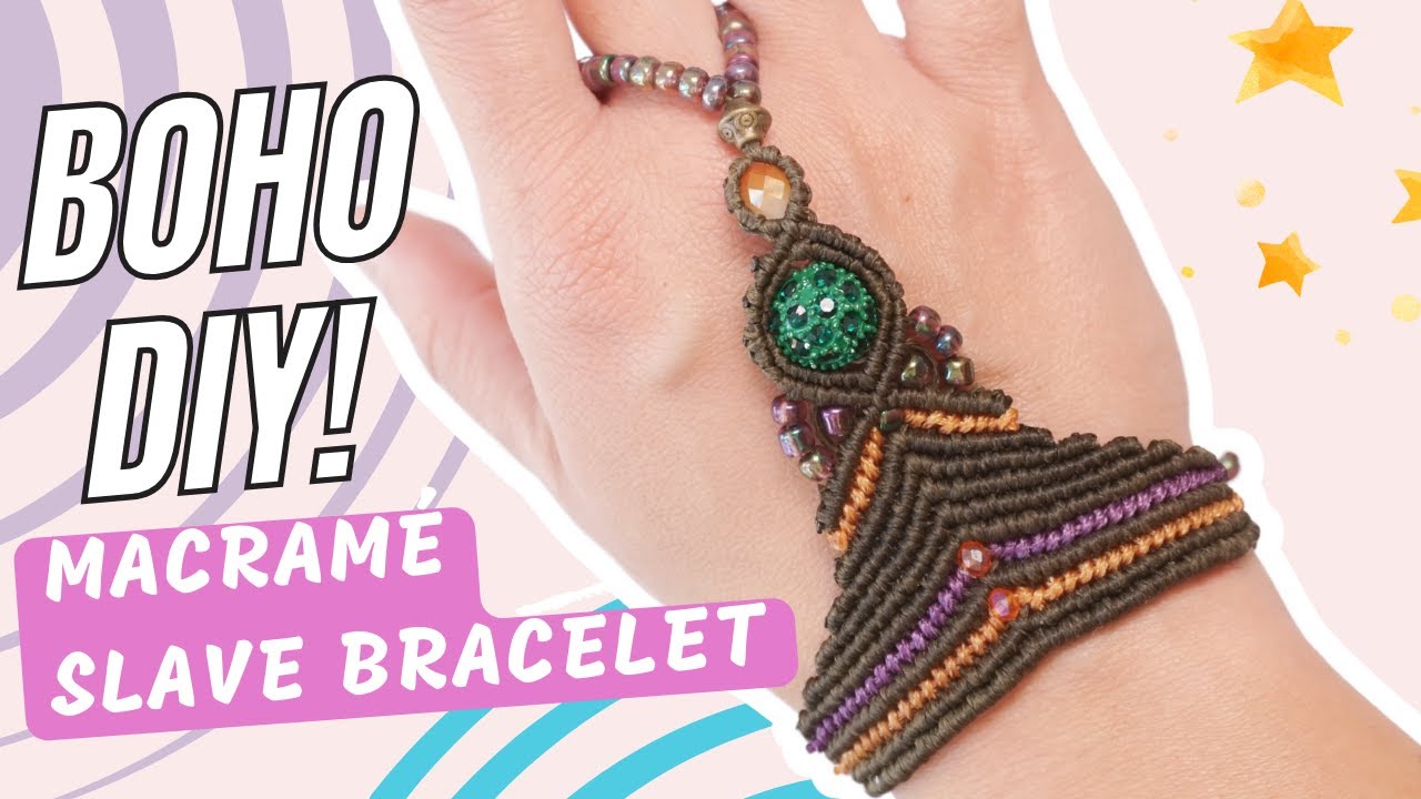 DIY Easy Macrame Slave Bracelet with Beads – Step-by-Step Tutorial!