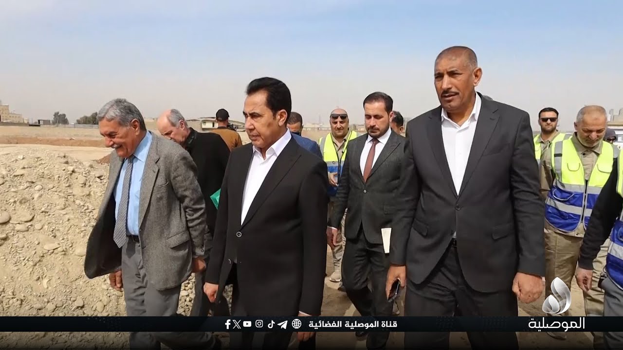 محافظ نينوى يتفقد مشروع ملعب الإدارة المحلية سعة 15 ألف متفرج
