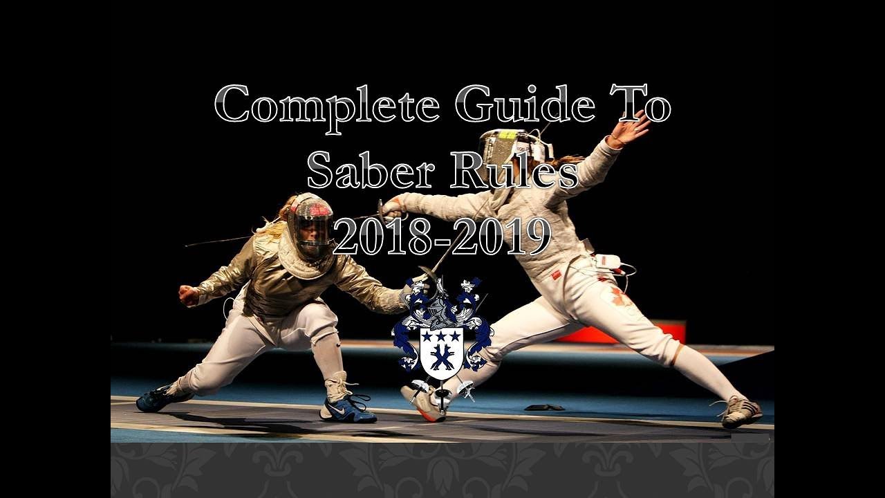 Official Rules to Saber Fencing: Comprehensive Narration USA Fencing 2018-19 Rule Book