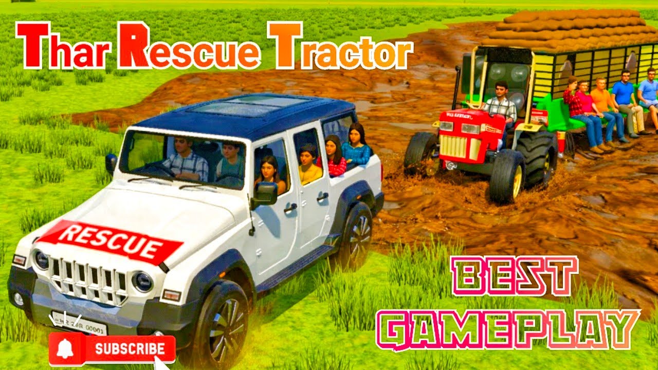 Thar Rescue Tractor | New Gameplay | Indian Vehicle 3d | xyz gaming 