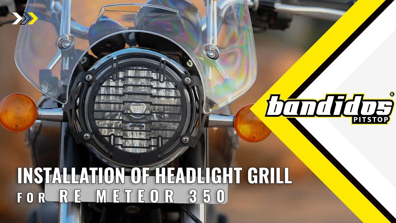 HEADLIGHT GRILL INSTALLATION FOR RE METEOR 350