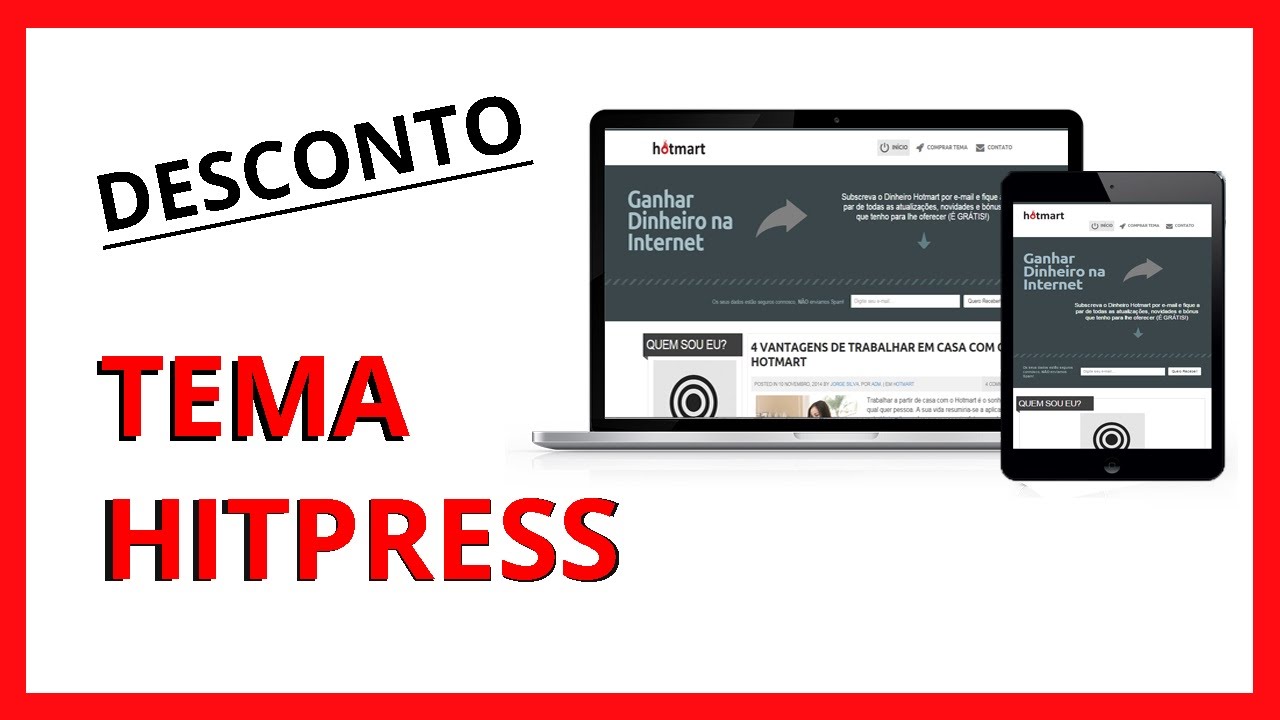 Tema Hitpress: Desconto em Tema Wordpress Responsivo Hitpress