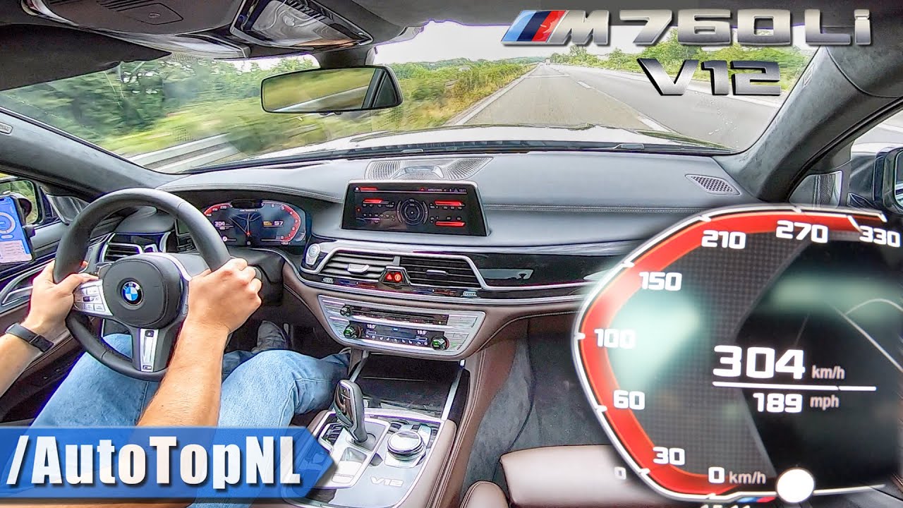 2020 BMW 7 Series M760Li 6.6 V12 BiTurbo | 304km/h on AUTOBAHN (NO SPEED LIMIT) by AutoTopNL