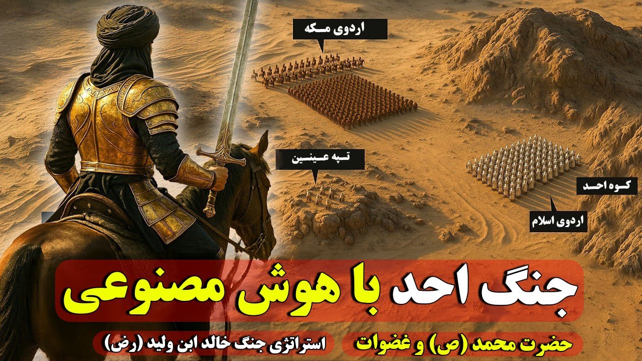 استراتژی شکست ناپذیر خالد بن ولید (رض) در جنگ احد  - حضرت محمد (ص) و غزوات