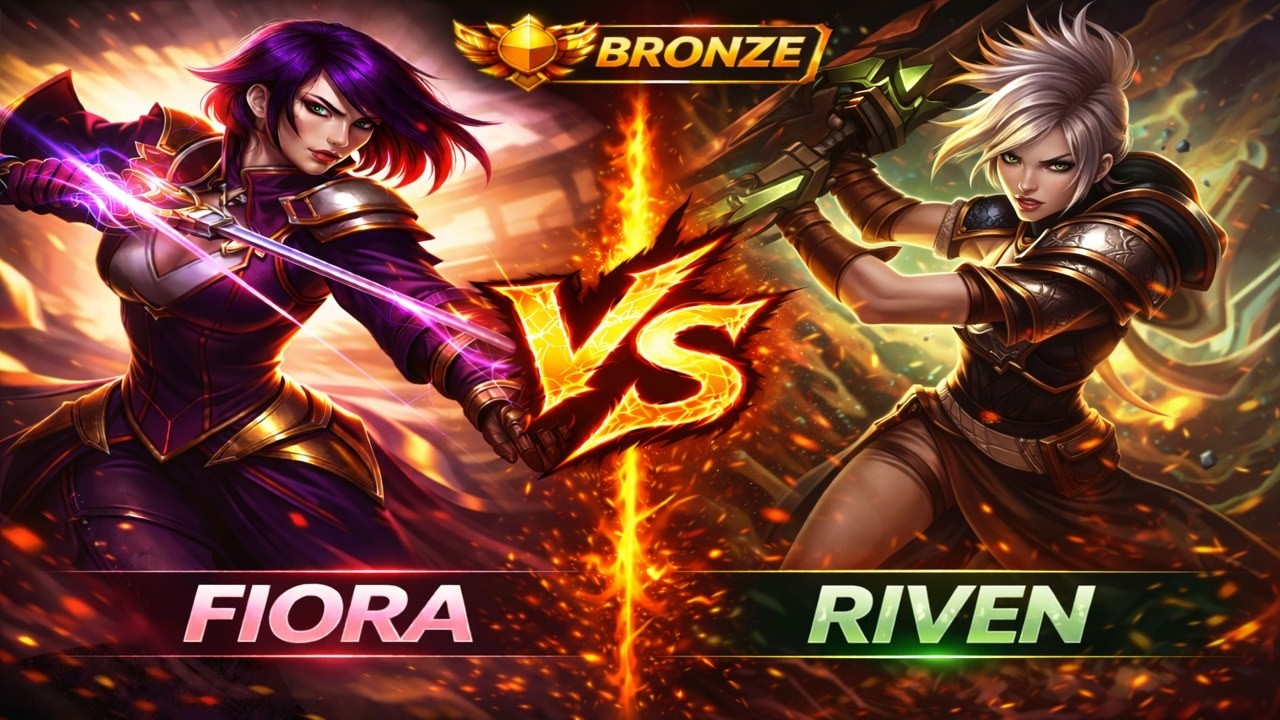 Ranked Review #44&ndash; Fiora vs Riven | Bronze 2 Solo Queue