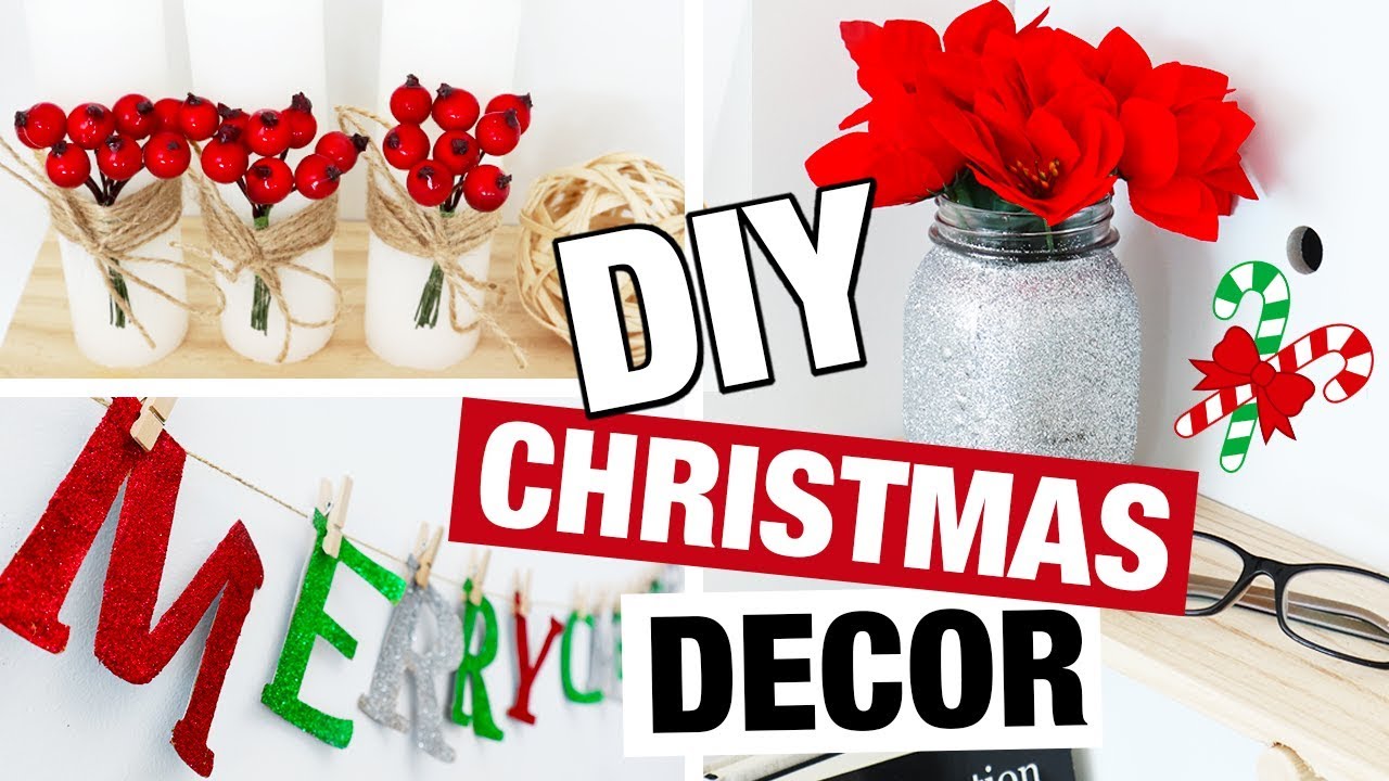DIY CHRISTMAS DECORATIONS! Room Decor DIY Ideas For The Holidays!