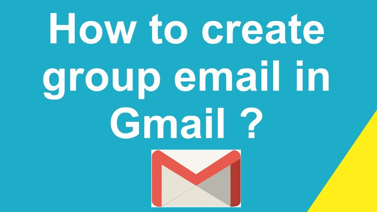 How to create group email in Gmail ?