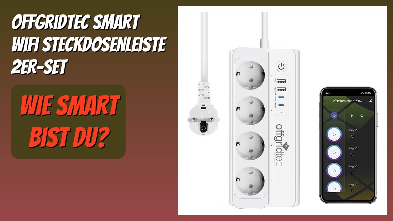 BEWERTUNG (2026): Offgridtec Smart WiFi Steckdosenleiste 2er-Set. Infos