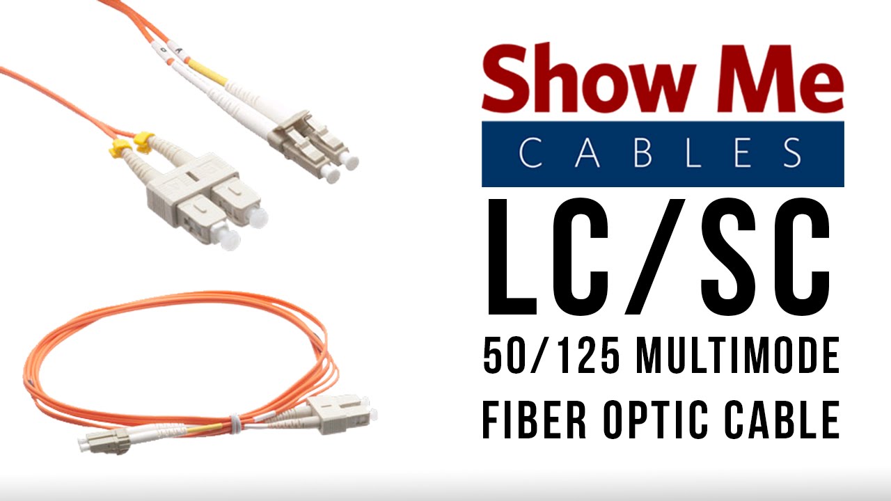 LC/SC 50/125 Multimode Duplex Fiber Patch Cable - OM2