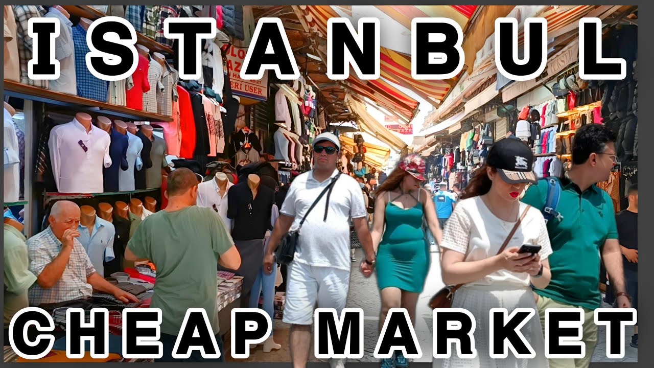 istanbul turkey 2024 Walking city center, cheap market and restaurants 4k|60fps.