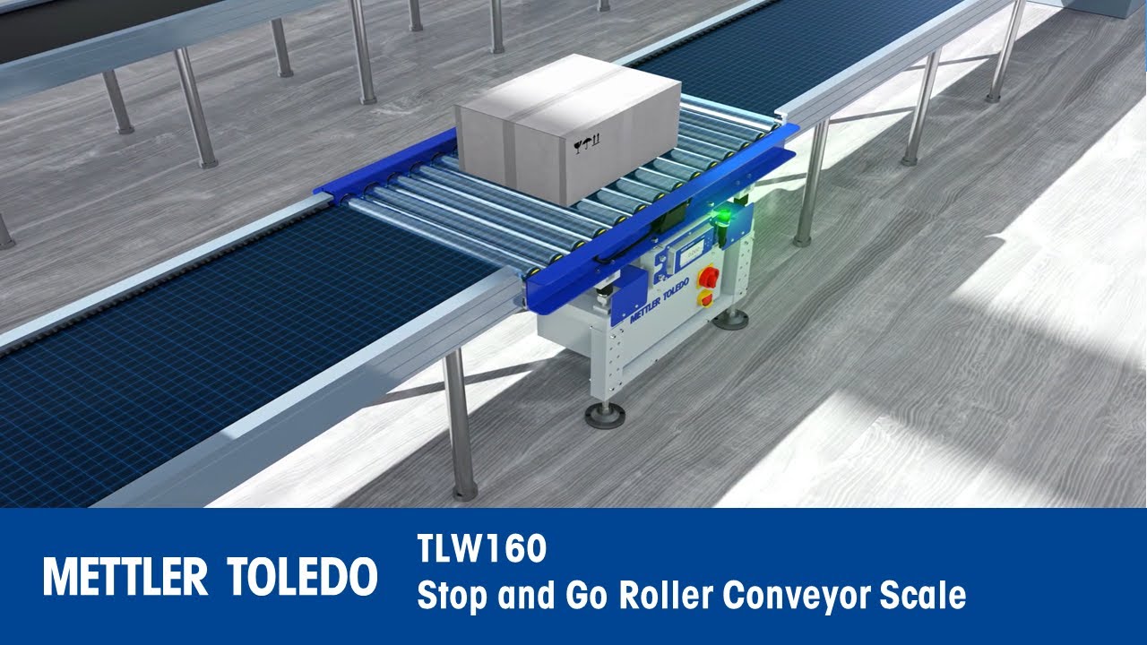 METTLER TOLEDO TLW160 Stop and Go Roller Conveyor Scale