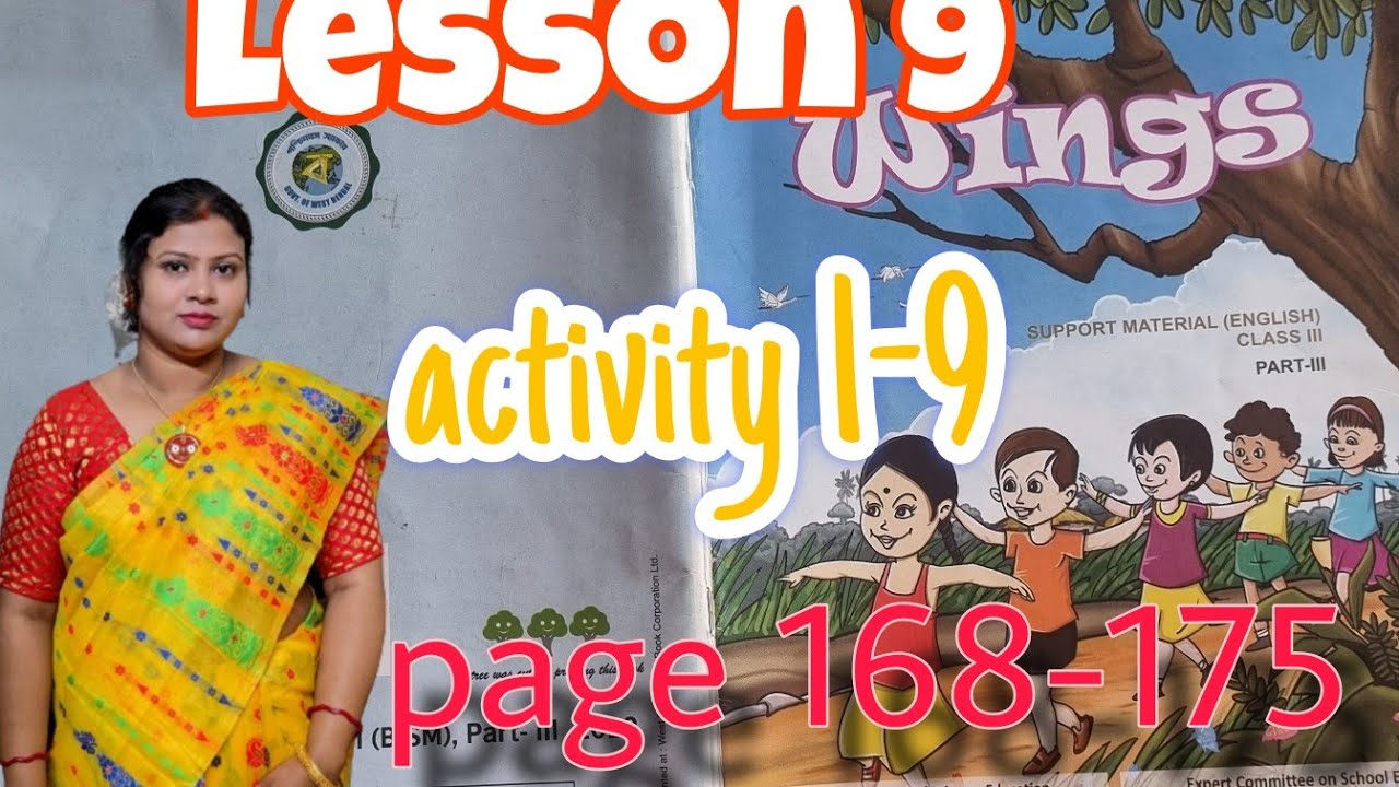 Wings...Class 3...Part 3.. Lesson 9...page 168 to 175....All activity solved... #esho_amra_shikhi