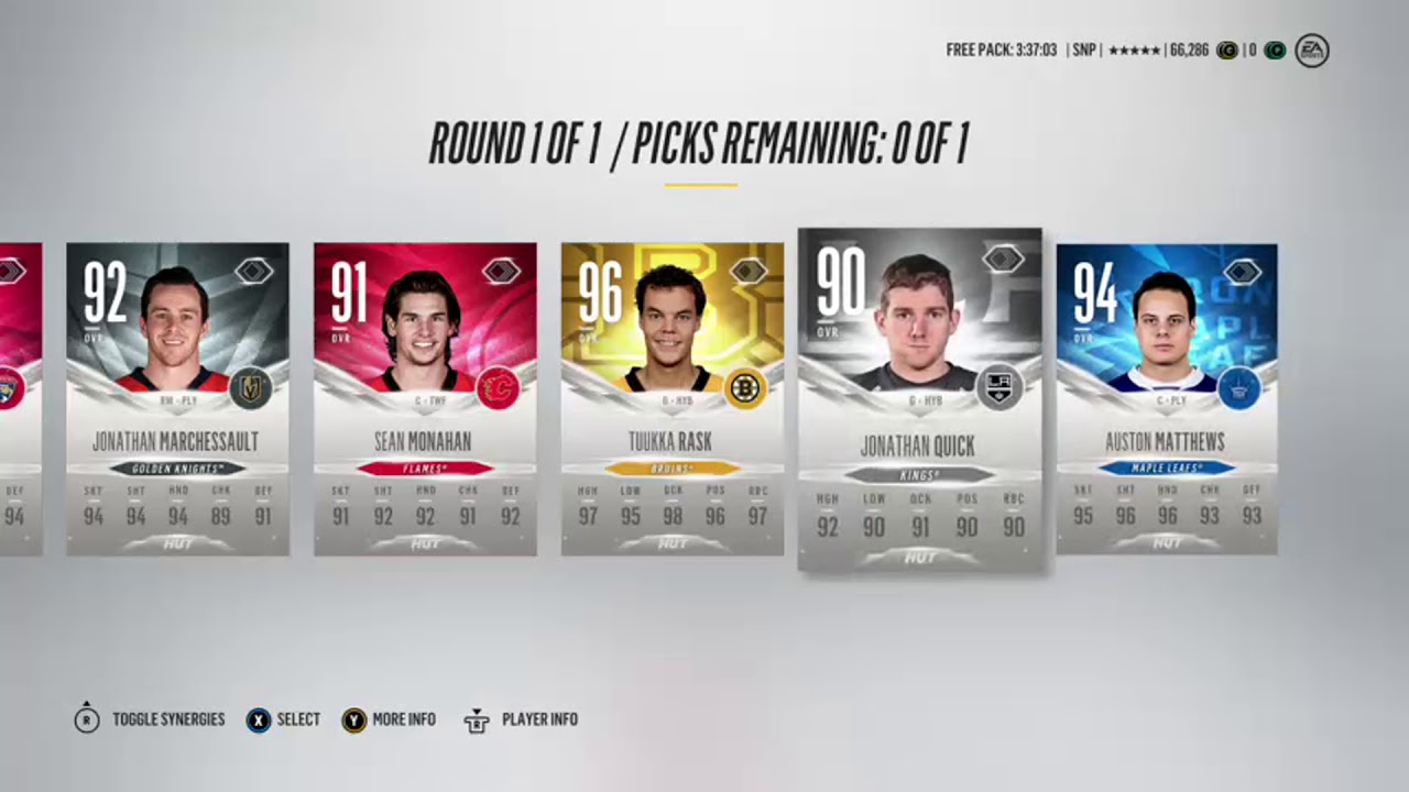 NHL 18 HUT - INSANE HUT CHAMPS EVO CHOICE PACK