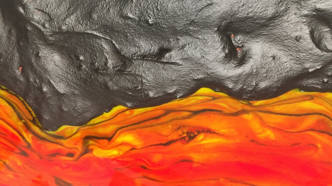 MIXED MEDIA LAVA EPOXY RESIN ART