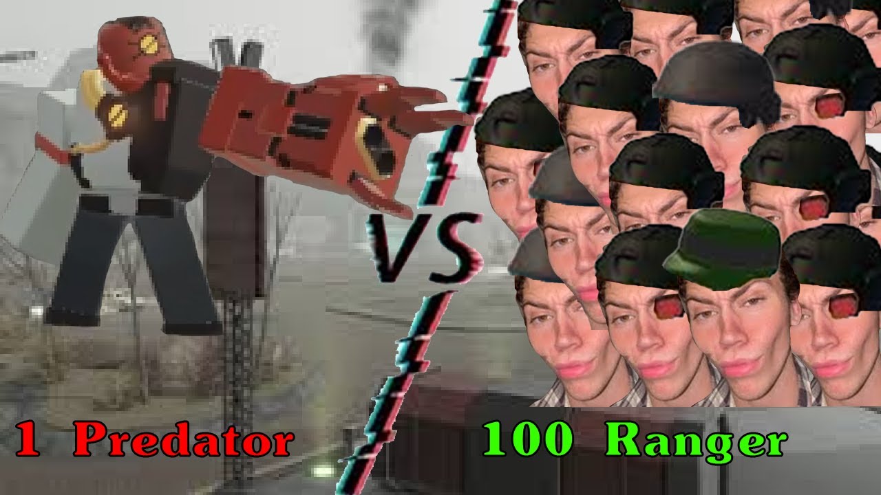 100 Ranger VS 1 Predator | Roblox TDX