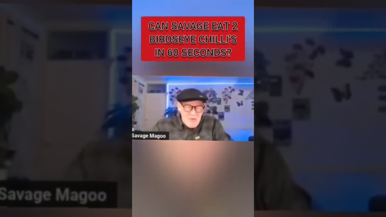 CAN SAVAGE EAT 2 BIRDSEYE CHILLI'S IN 60 SECONDS 🌶️🥵🔥#60secondchillichallenge