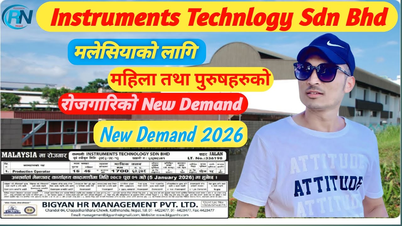 Instruments Technology Sdn. Bhd / Malaysia New Demand Letter 2026 / Instruments Technology Demand