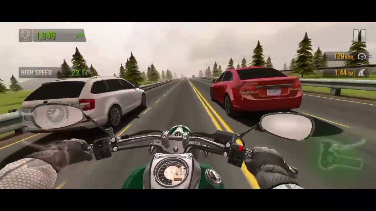 Traffic Rider - ( The BLUE Bike High Speed In DESERT Of Two way🤯🤑😱 ) GAMEPLAY!