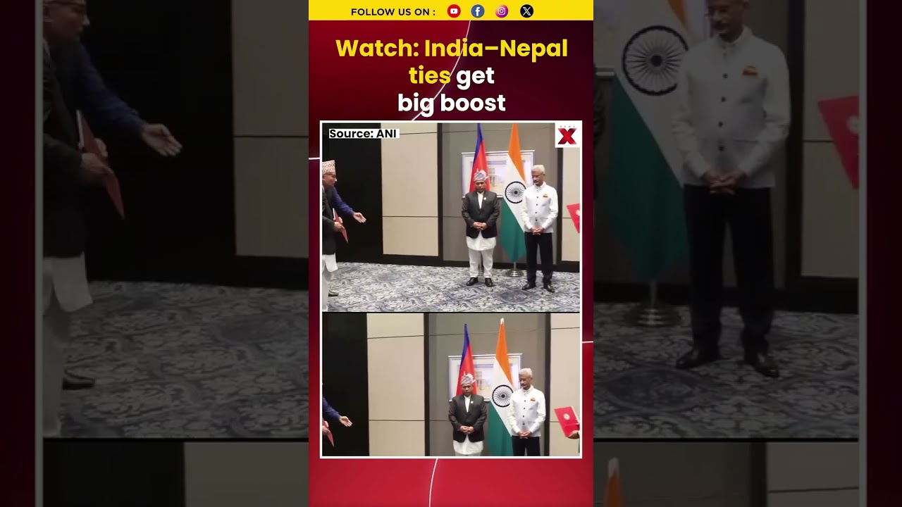 #watch | EAM Jaishankar, Shisir Khanal Unveil Key India-Nepal Cooperation Projects #shorts