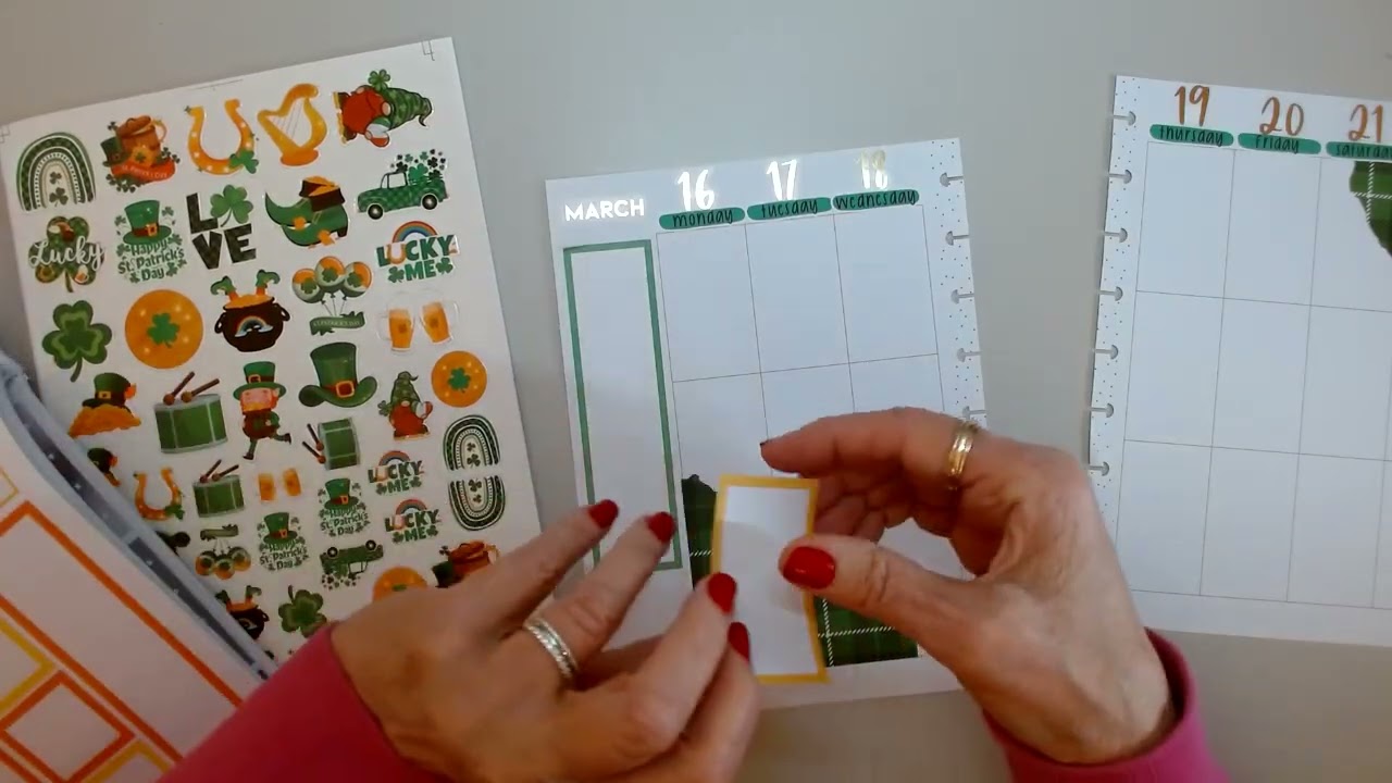 16-22 марта - Happy Planner Vertical - День Святого Патрика