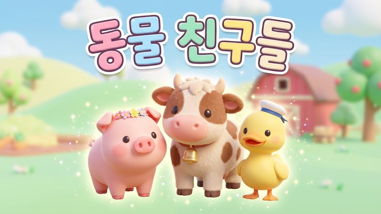 동물 농장 친구들 🐮 동물 소리 배우기  인기 동요 2026 꼬마 멜로디