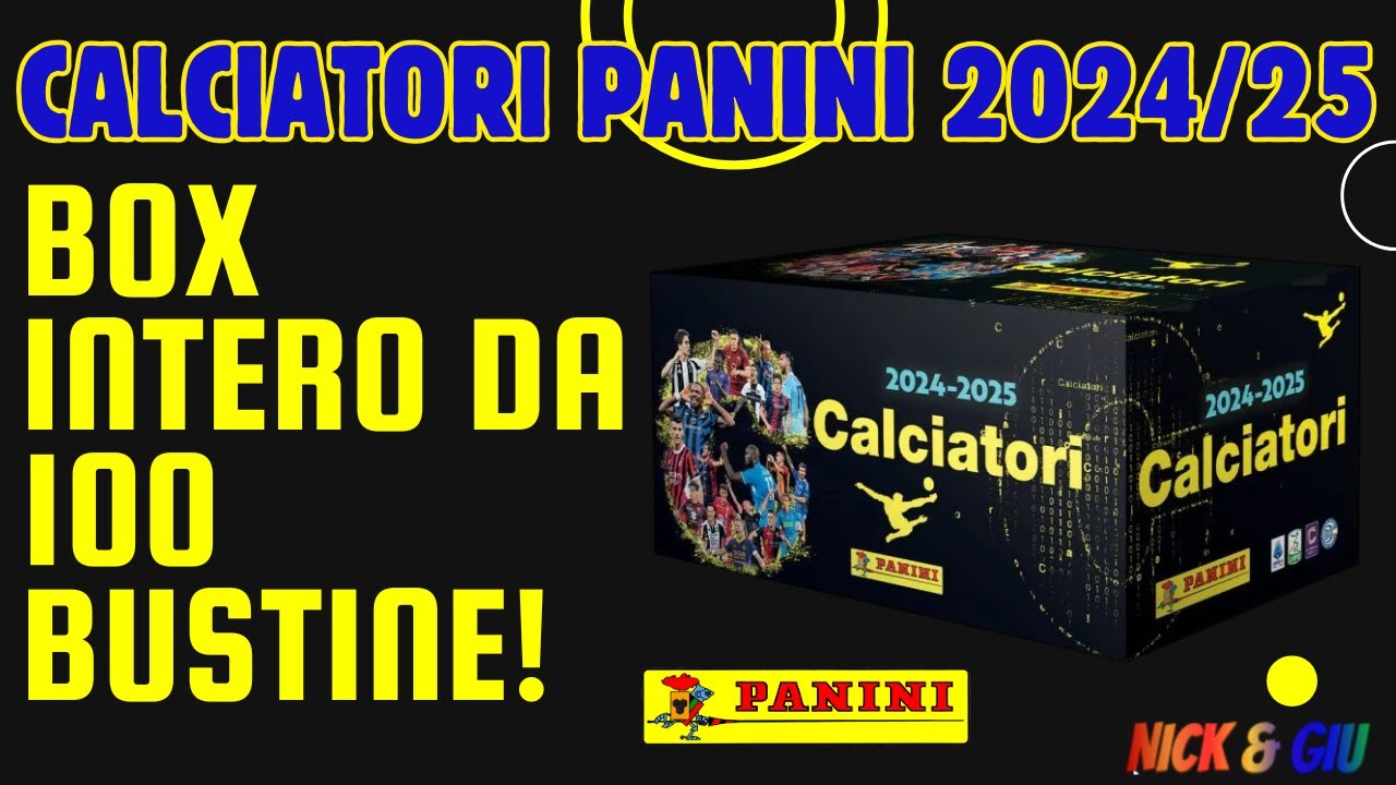 BOX INTERO Calciatori Panini 2024-25 - Parte 2!