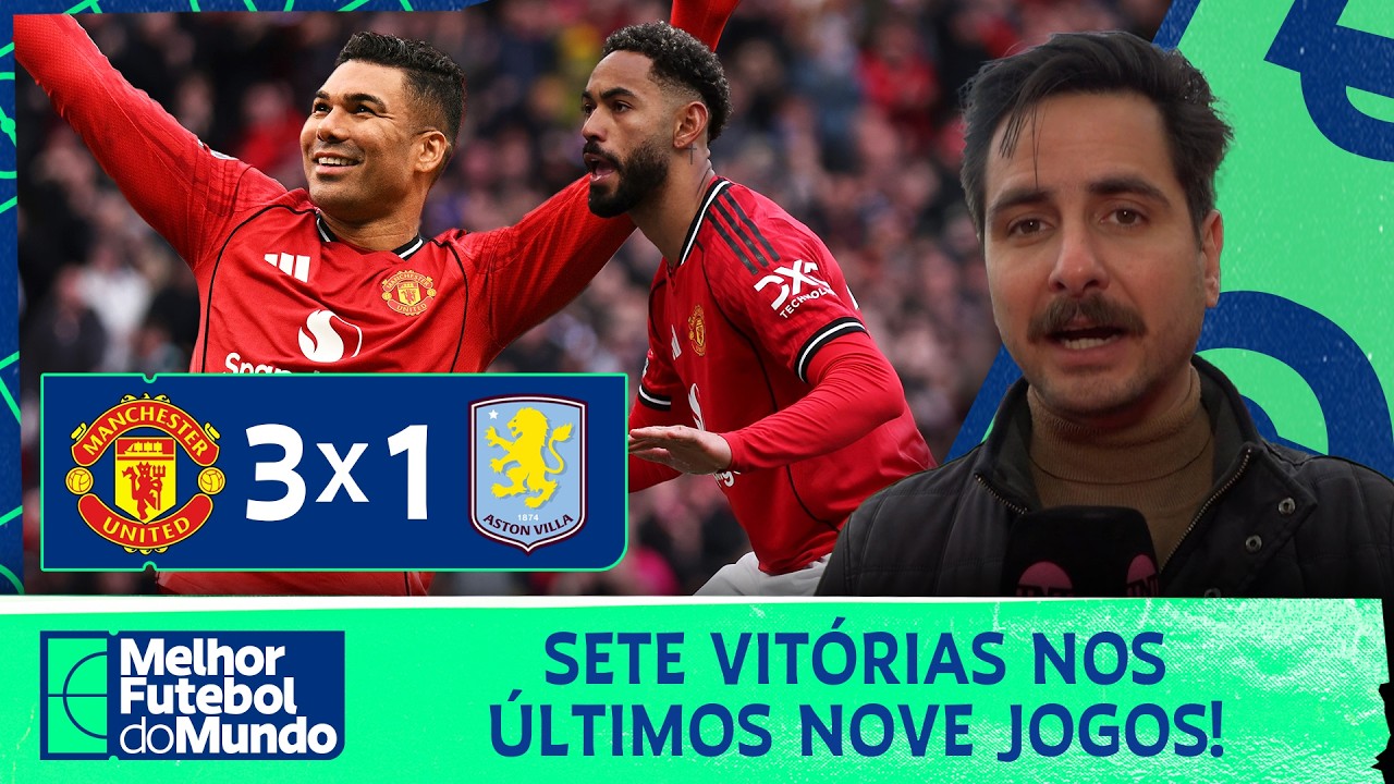CASEMIRO E MATHEUS CUNHA MARCAM E UNITED SOBE PARA TERCEIRO NO CAMPEONATO INGLÊS! FRED ANALISA!