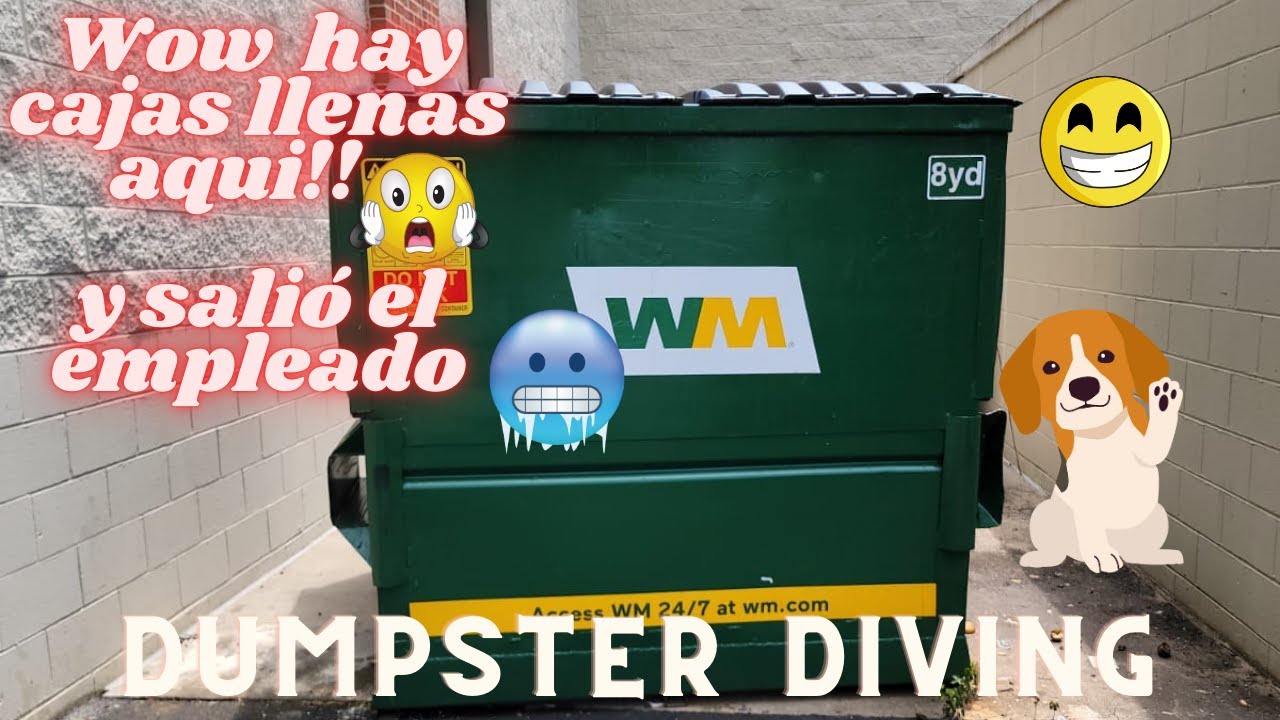 ♻️😱Wow hay cajas llenas aqui😮‼️y Salió el empleado😬🏃🏻‍♀️🏃🏻‍♀️Dumpster Diving♻️Lo que Tiran  en 🇺🇲🥰👍