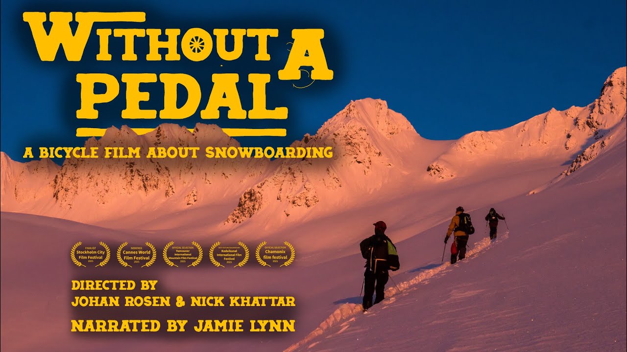 WITHOUT A PEDAL - A Bicycle Film about Snowboarding