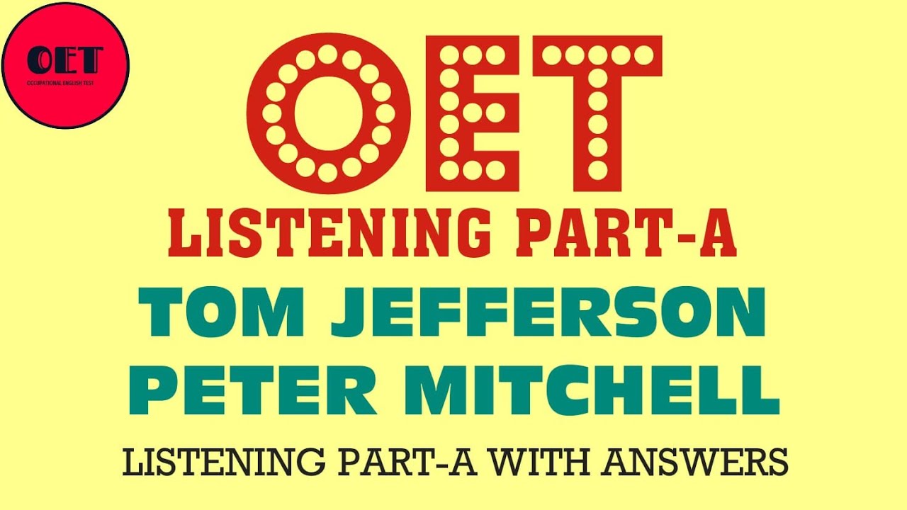 OET listening practice material: part A