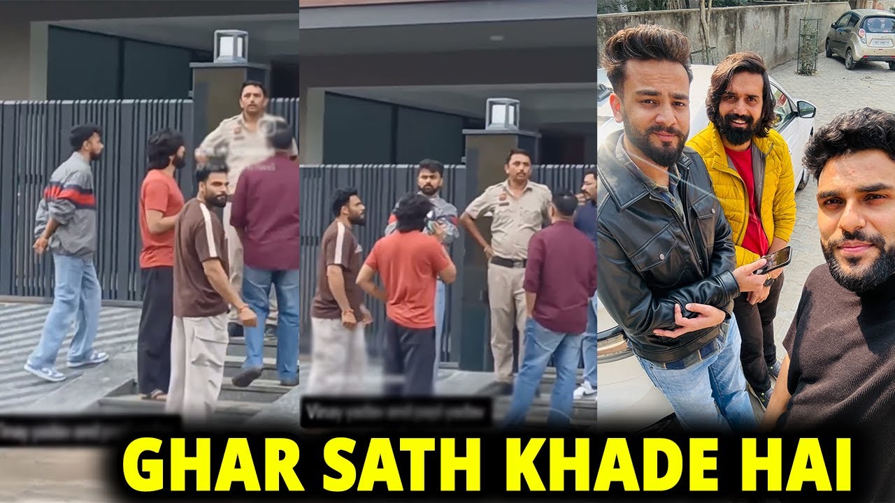 Love Kataria Poppy & Vinay Bhai Reached Elvish Yadav Home After Firing Incident😱 Full Support