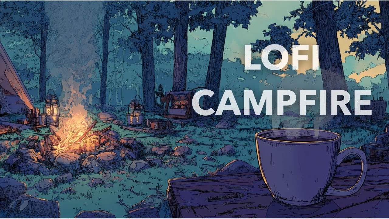 Lo-Fi Campfire ☕🔥 | Cozy Ambient Sounds for Relax & Focus