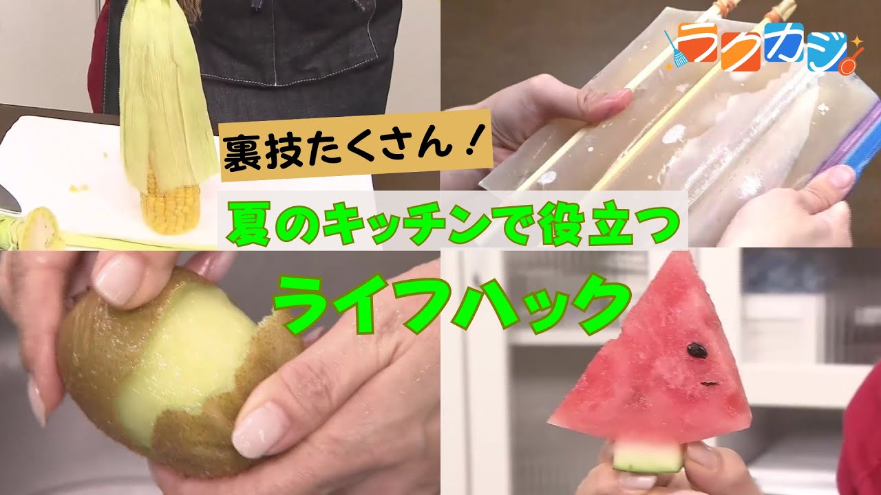 家事のプロ厳選！夏のキッチンで役立つ便利な裏ワザをご紹介「皮が一瞬でむける！」「40秒で麦茶を作る！」【ラクカジ】